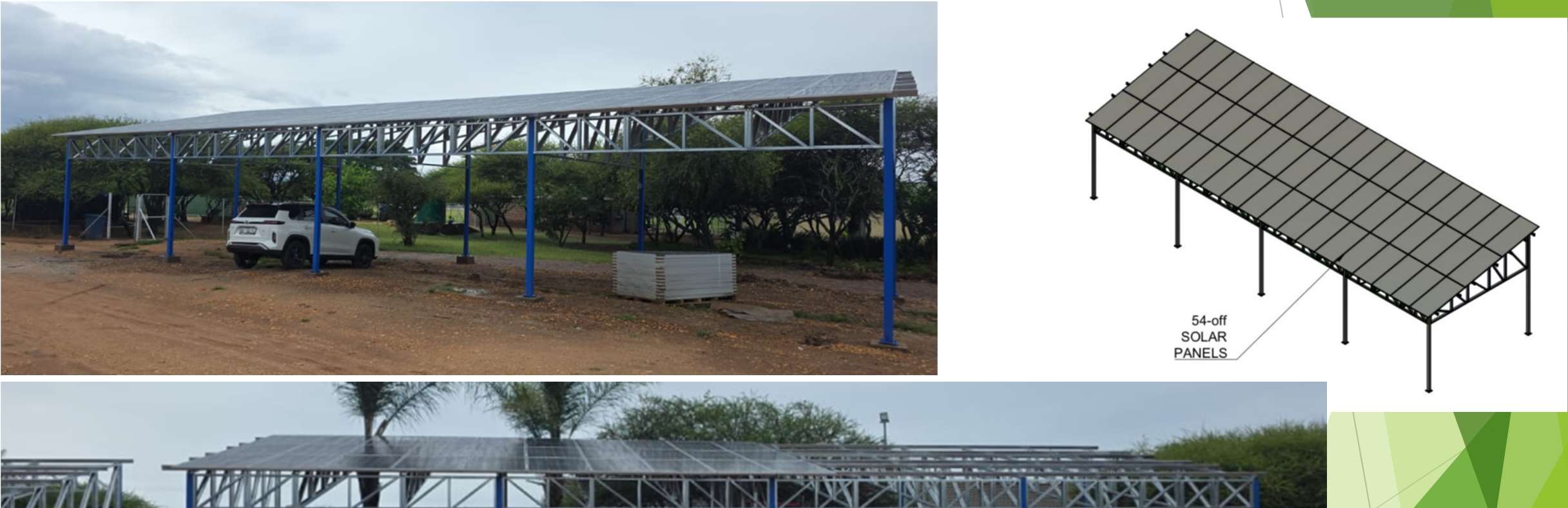 Solar parking structure